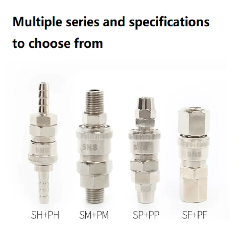 C Type Pneumatic Quick Coupler Male Female Air Hose Quick Connector For Air Compressor PU Tube Air Blow Gun Woodworking Pneumati