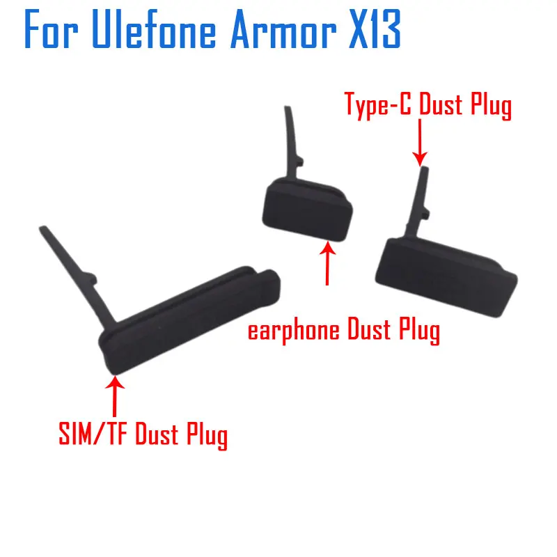 Nowa oryginalna wtyczka osłona Ulefone USB z gumową wtyczką do kurzu, SIM/TF, akcesoria do telefonu osłona Ulefone X13