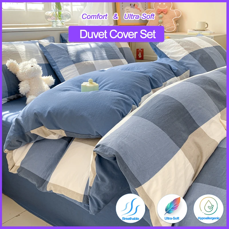 

Роскошный домашний комплект пододеяльников, комплект постельного белья из 3 предметов, 1 пододеяльник + 2 наволочки, гипоаллергенный, декор спальни, дышащий