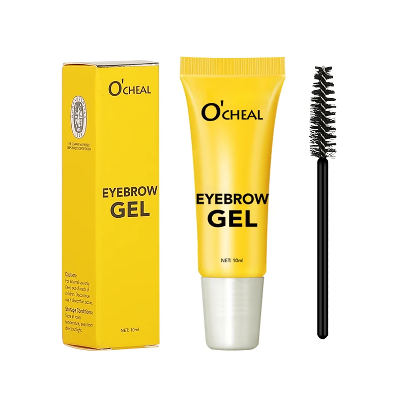O'CHEAL 3D Augenbrauengel, farblos, transparent, für natürliche Augenbrauen, schnell trocknend, wasserfest, langanhaltend, für dickes, volles Augenbrauen-Make-up