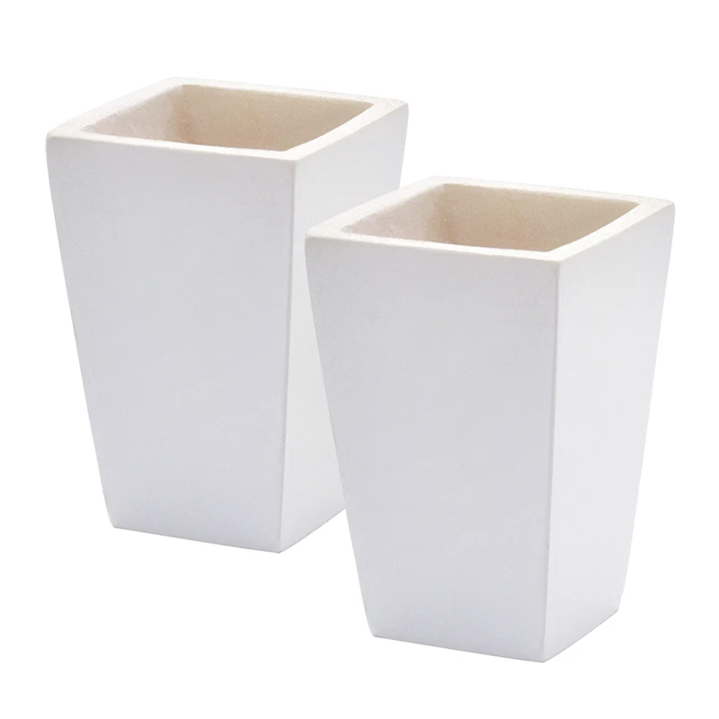 Maceta blanca en miniatura para casa de muñecas, decoración de florero para sala de estar, accesorios de jardín, 1/12