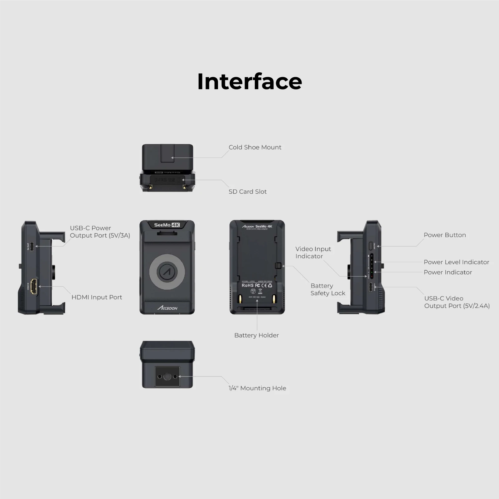 Imagem -06 - Accoon-seemo 4k Hdmi Extender Kit para Dispositivos Ios Video Capture Card Monitoramento Gravação Stream