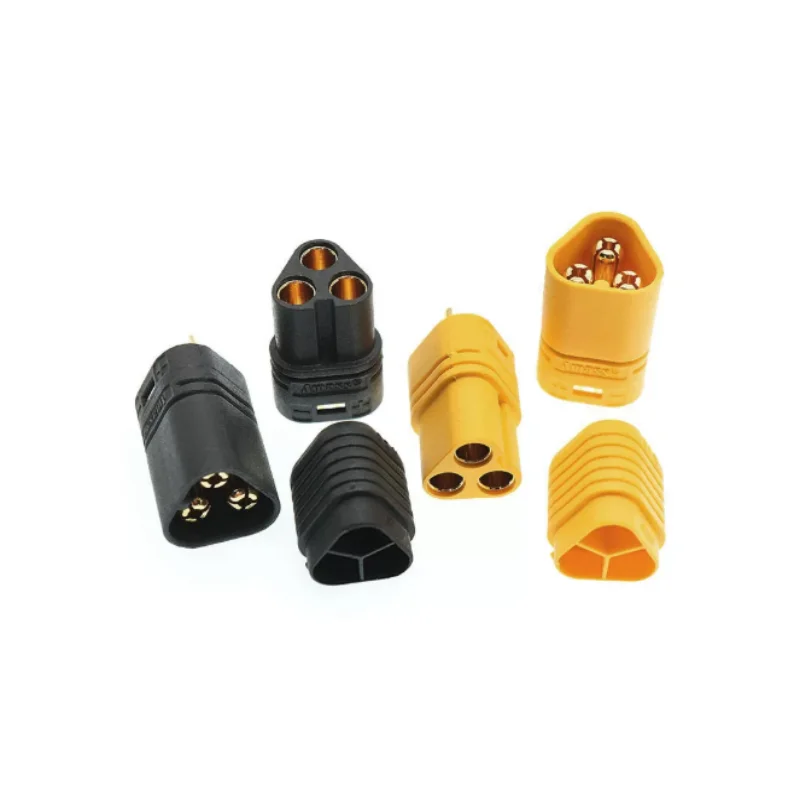 5Pcs/Lot Amass Original Genuine Three-Core Plug Model Aircraft Battery Control Connector Three-Phase Mt60-F/M Motor Esc Docking Plug