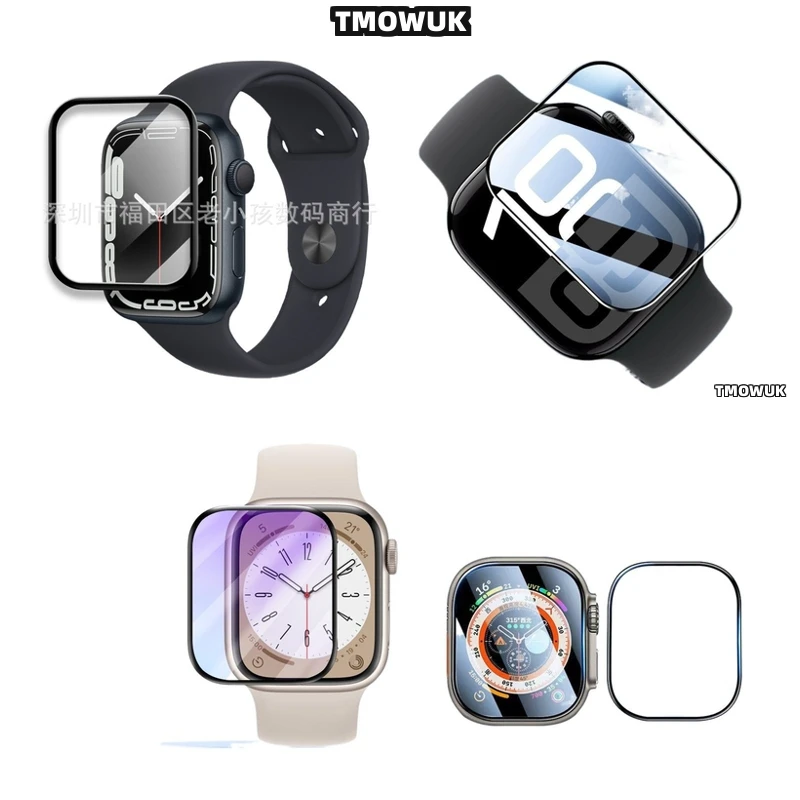 

For Apple Watch 1 2 3 4 5 6 7 8 9 10 SE 38 41 45 44 42 49 MM, Anti-Bubble Installation, Clean Look Design.
