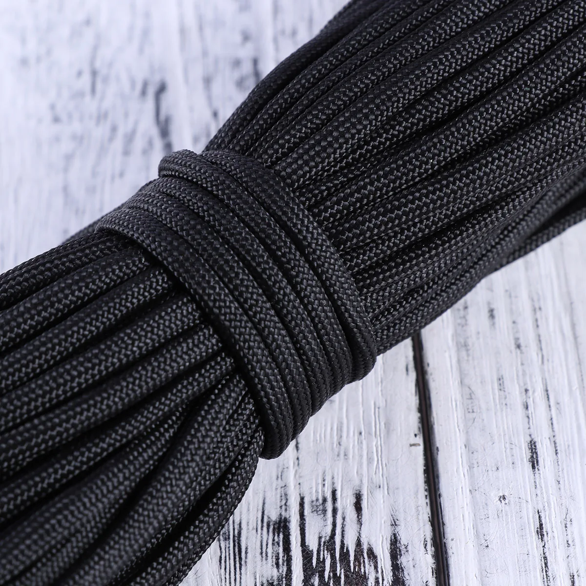 

Paracord Survival Paracord Seven Cores Umbrella Rope Crafting Kit Nylon Military Parachute Cord (7 Meters, Black)