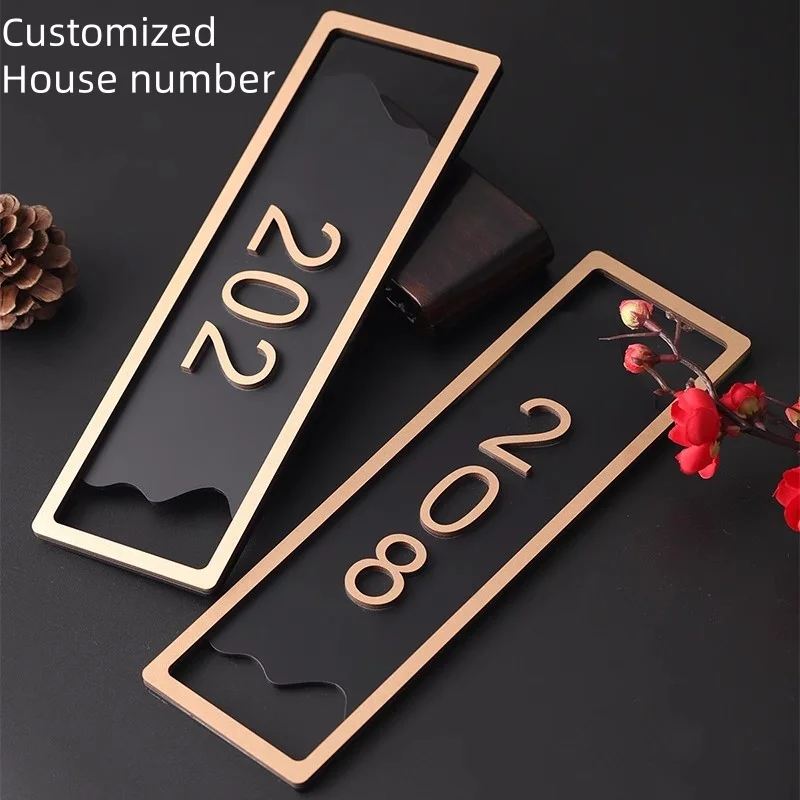الاكريليك لوحات الباب الحديثة متجر تسجيل رقم شخصي مخصص لمكتب المنزل الشقق مطعم مقهى بار فندق ديكور المنزل لوحة