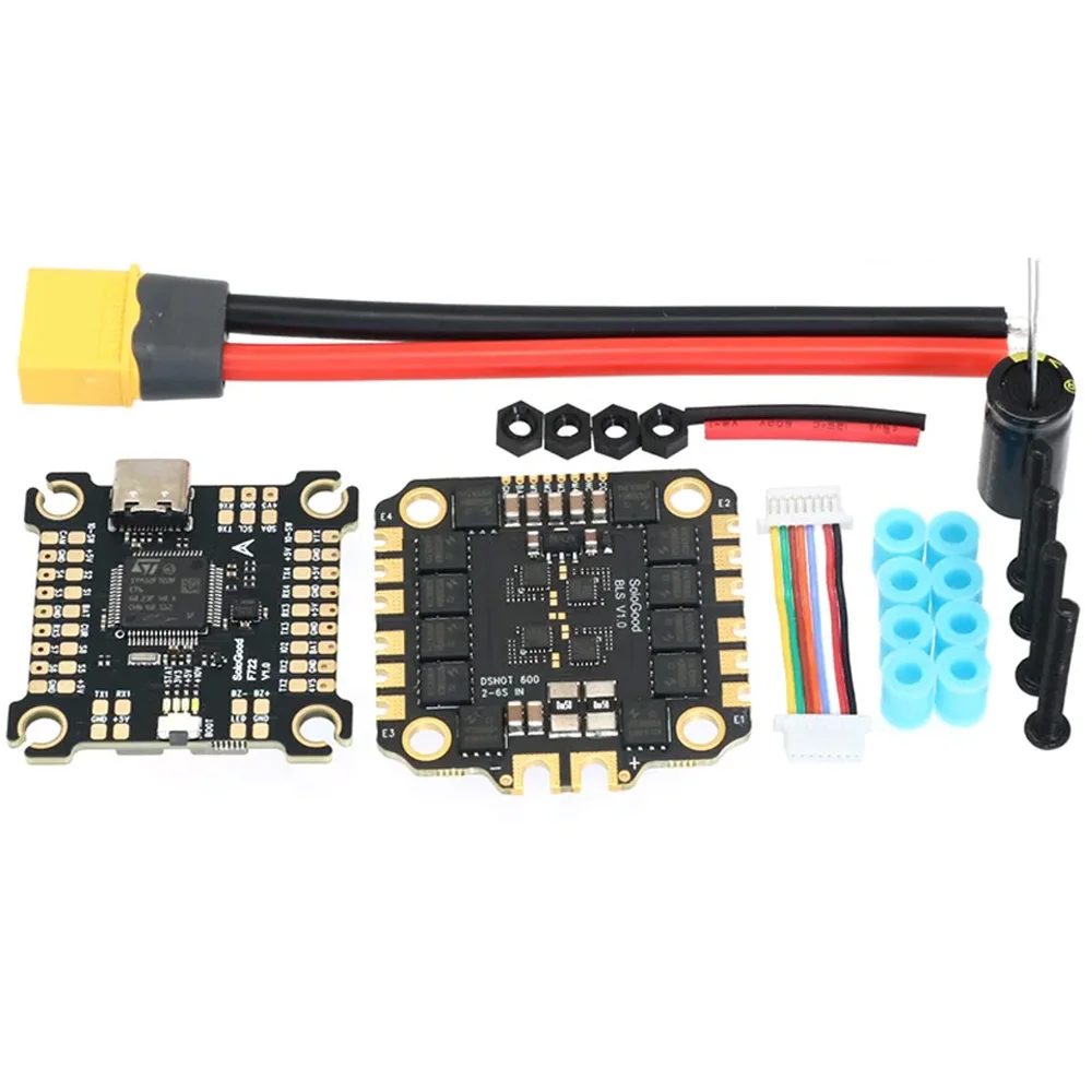 

Полетный стек SoloGood F722 60A / F405 55A / F405 60A для радиоуправляемых дронов