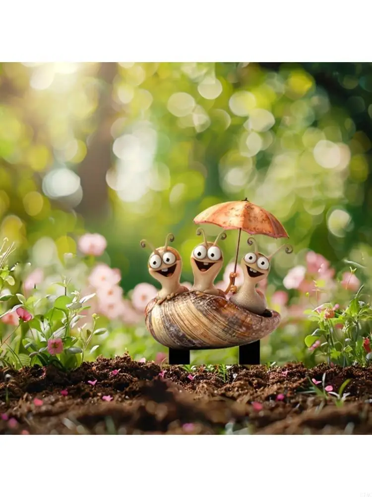 

Садовый двор плантатор искусство причудливые улитки животные колья украшения наружное украшение C7AC