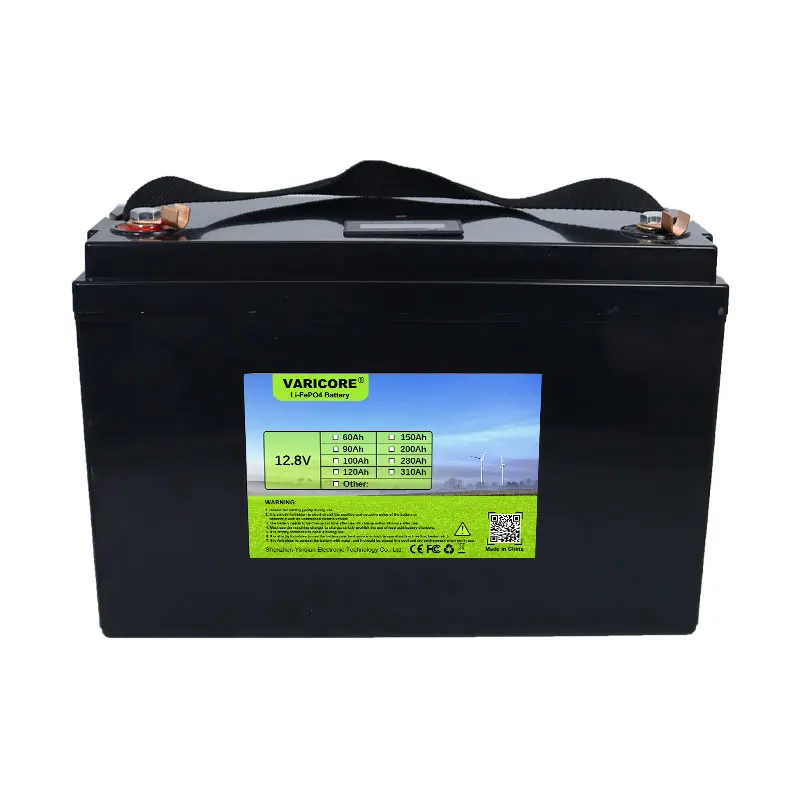 Akumulator 12.8V 180AH LiFePO4 12V 4s baterie litowe USB 3.0 wyjście typu C dla kamperów wózek golfowy terenową ładowarkę słoneczną 14.6V