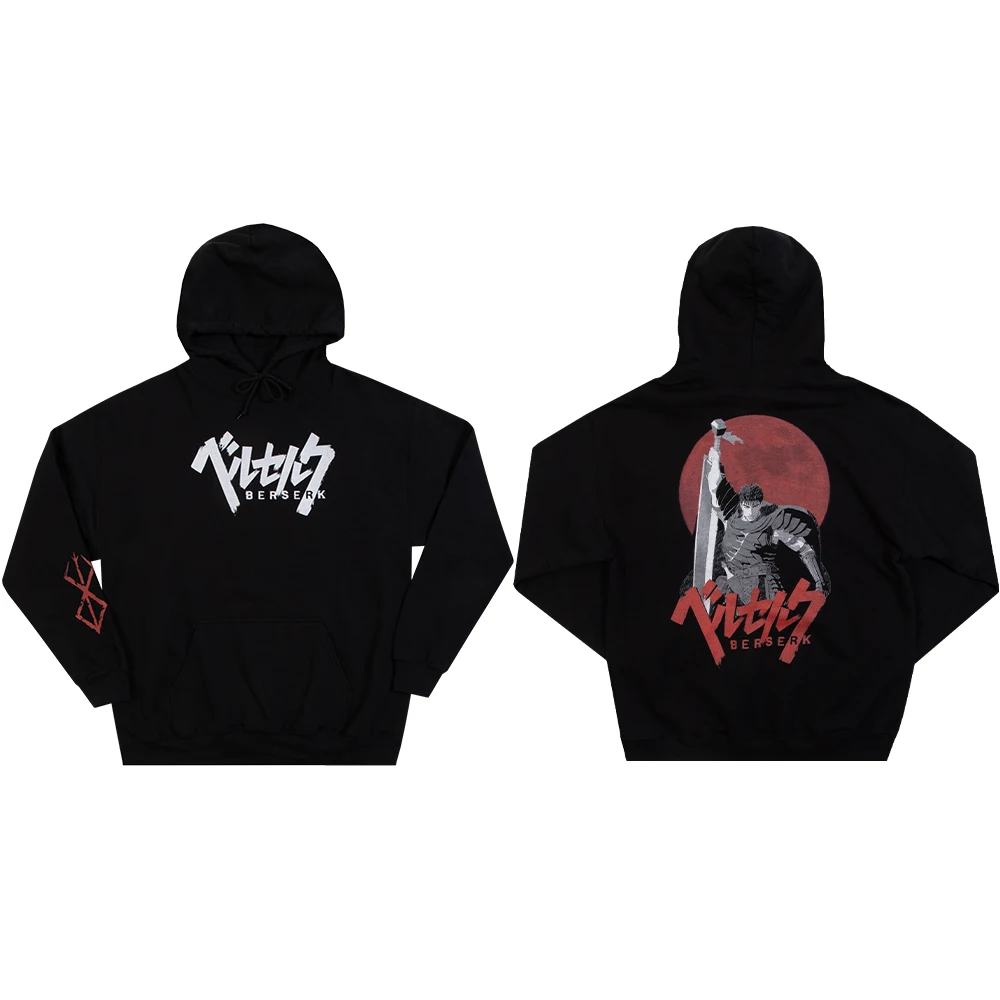 

Berserk Guts Printed Hoodie Japanese Anime Graphic Sweatshirt for Men Sportswear Cosplay Clothes Autumn/Winter Pullovers Unisex