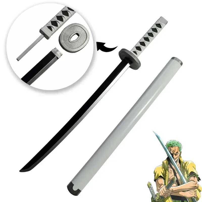 1:1 Cosplay Anime Roronoa Zoro Katana Weapon Role Play Yama Samurai Weapon Katana Knife Safety PU Gift Toy Sword 72cm