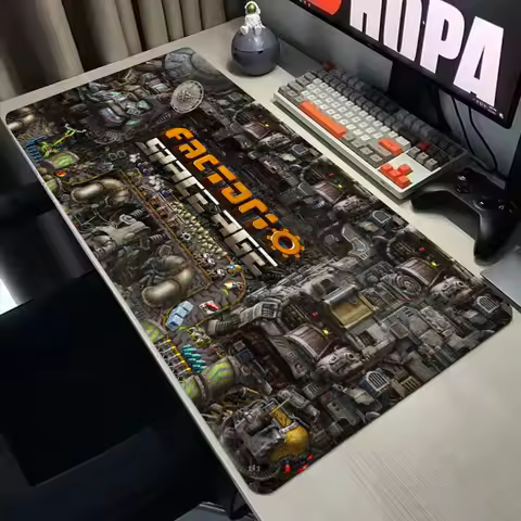Factorio Mouse Pad Popular Large Gamer XXL KeyboardMat Oni MouseMat 900X400MM Rubber Desk Mat Gaming Mousepad