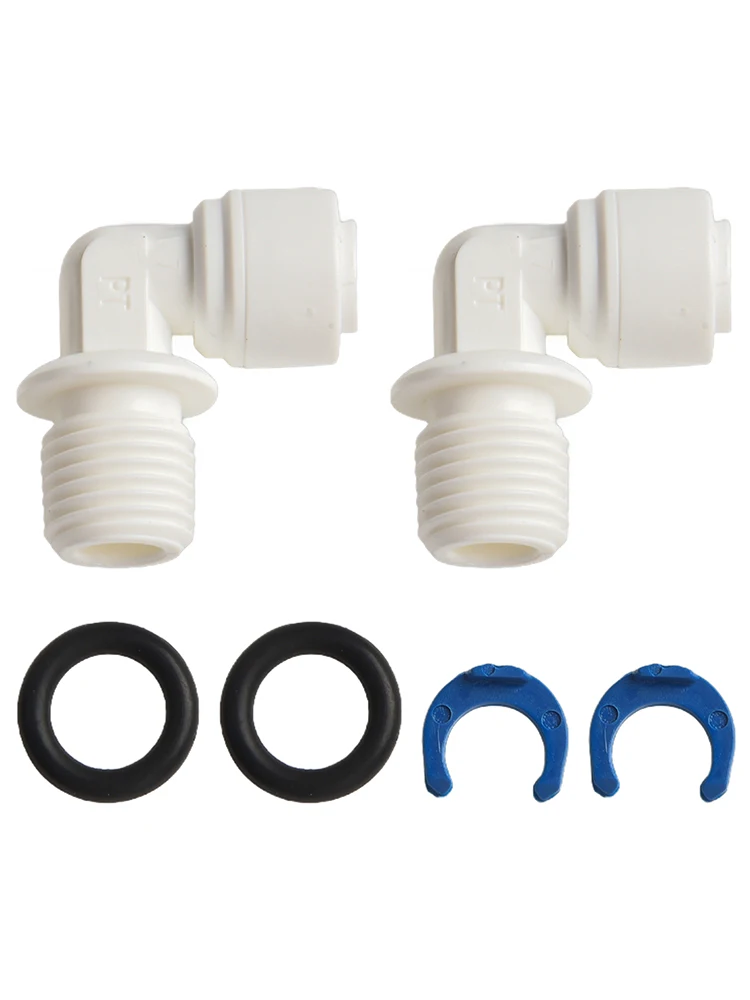 1/4 Rohrverschraubung, Schnellanschluss, RO-System-Installation, schnelle Installation, wiederverwendbare Komponenten, Farbe Weiß