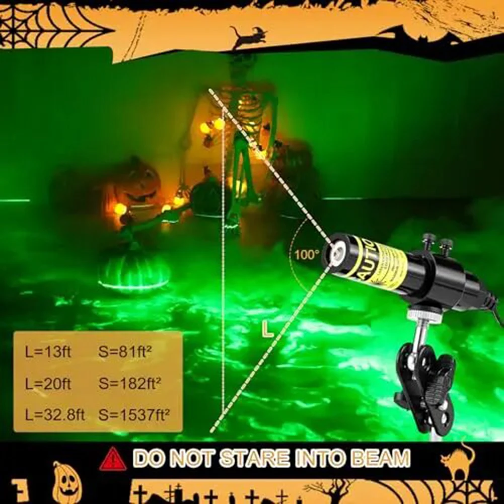 Halloween Lasers Swamp Light,Green Laser Line Module Generator Projector Swamp Haunted House Effects,DIY Halloween Decorations