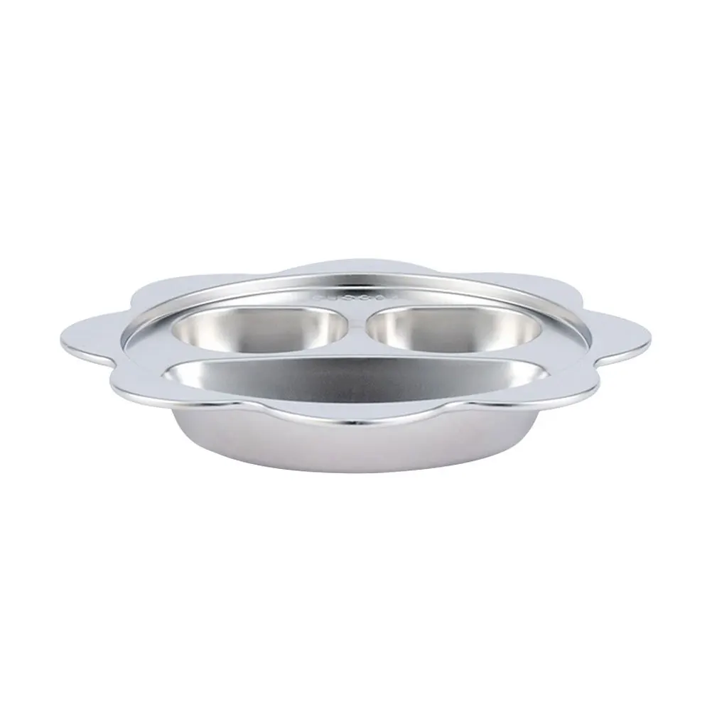 

Stainless Steel Divided Plate Dinner Serving Tray Multi Grid Food Container Healthy Meal Prep Breakfast Lunch