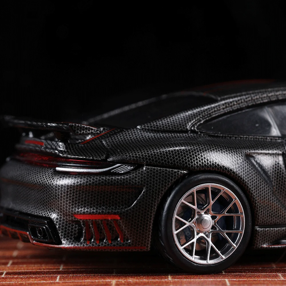 Kicarmod 1/64 Resin Wheels With Rubber Tires for Diecast Model German Sports Car Parts RacingToy 4pcs Sets