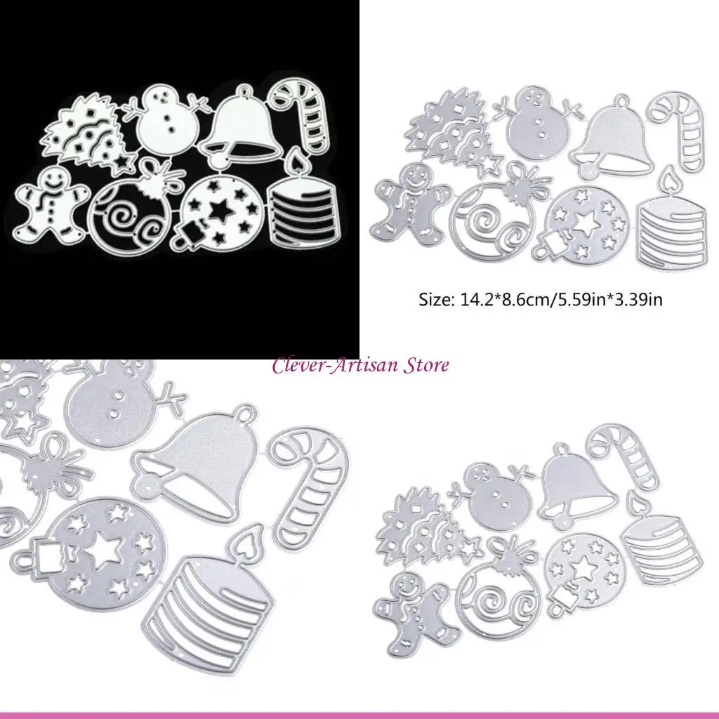 

E06b Рождественская тема, металлическая резка, рождественская тиснена