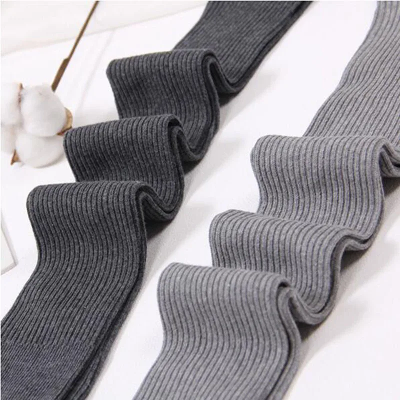 Women Long Socks Cashmere Women Boot Solid Wool Thigh Stocking Skinny Casual Cotton Over Knee-High Fluffy Female Long Knee Sock