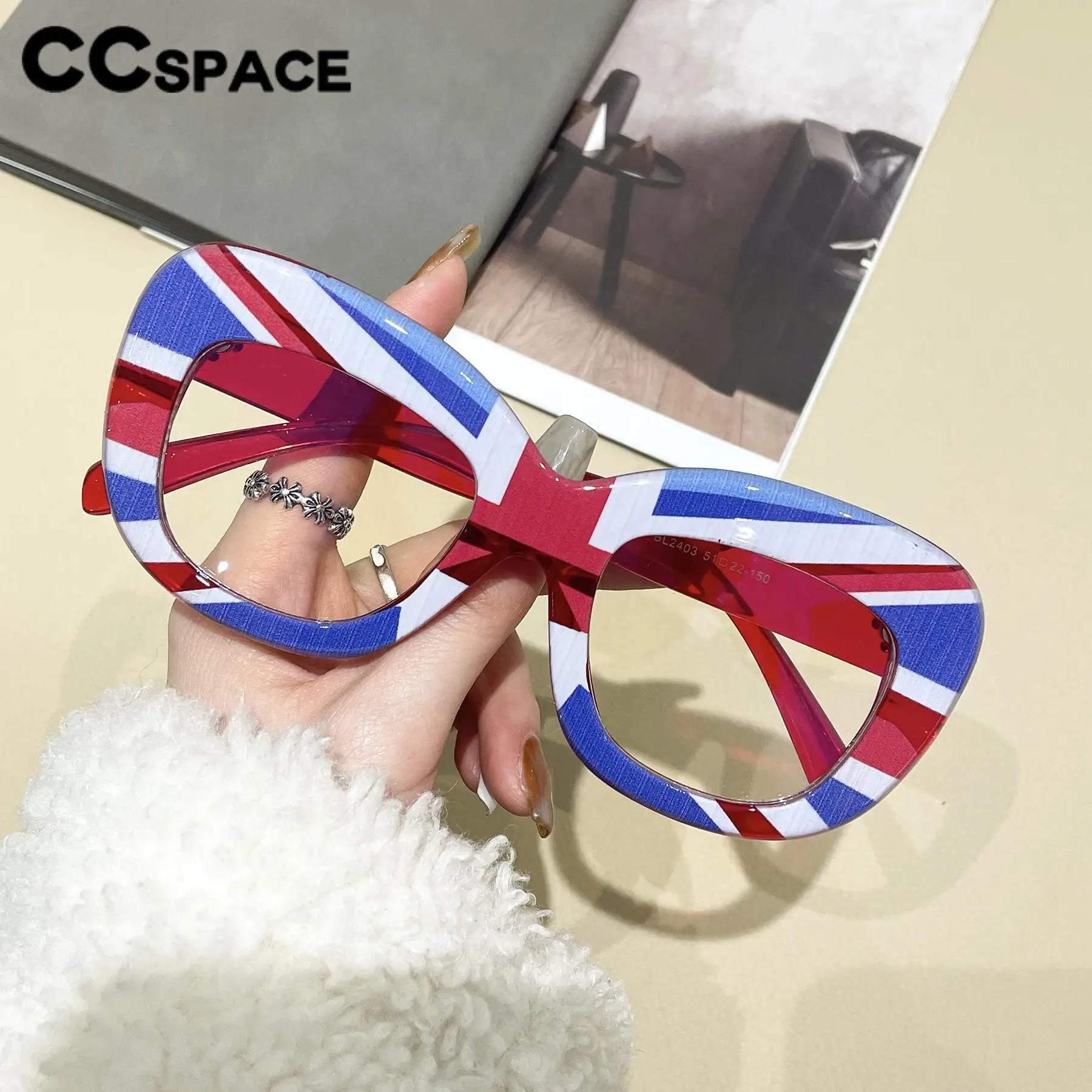 R57422 Candy Color Optical Reading Spectacles Lady Popular Thicken Large Size Presbyopic Eyeglass Dioptric +50 +100 +200 +300