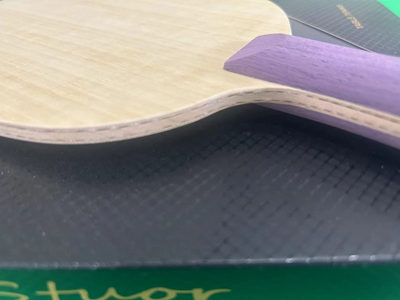 Stuor Sa 7-lagiges Carbon-Innen-Tischtennisschläger, Tischtennisschläger, Ping-Pong-Paddel, Kohlefaser, integriertes AUS + ANGEBOT – Detail 5