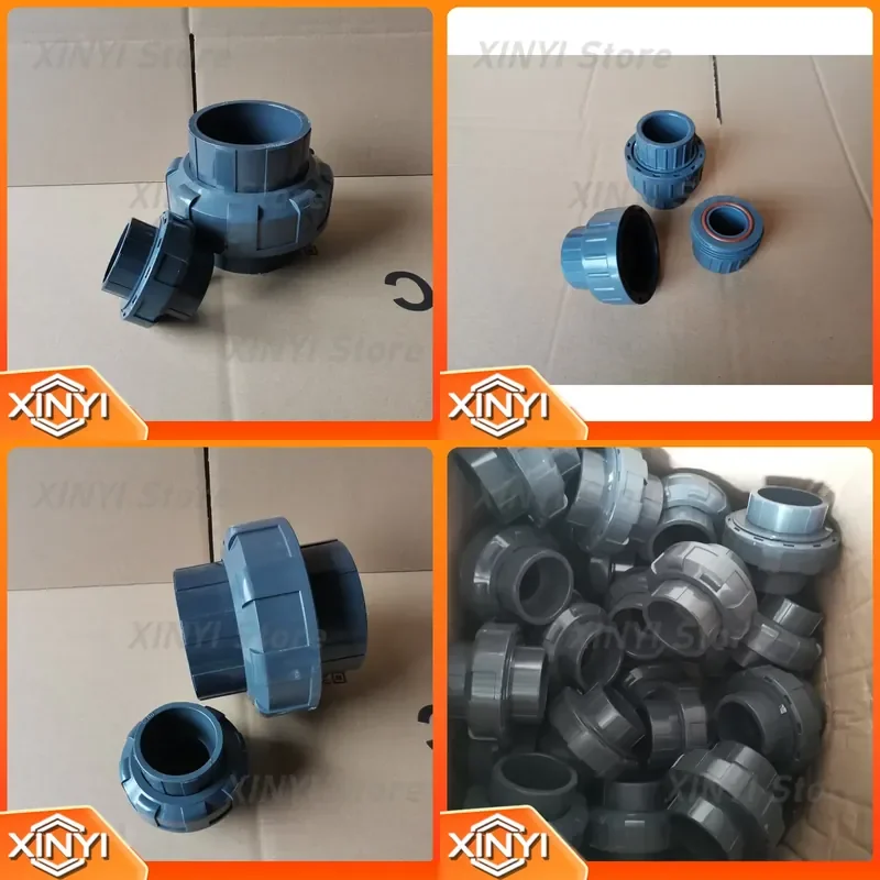PVC Union Fitting 110mm for UPVC Pipe Fittings for Chemical Plant Plumbing Repair Tools Industrial PVC Fittings for Drainage