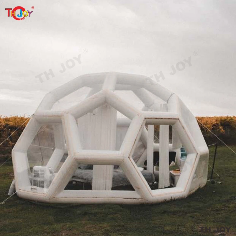 3/4/5m Football Structure Inflatable Bubble Lodge Tent Hotel Room Large Luxury Igloo Dome casa de campaña,Inflatable Garden Tent