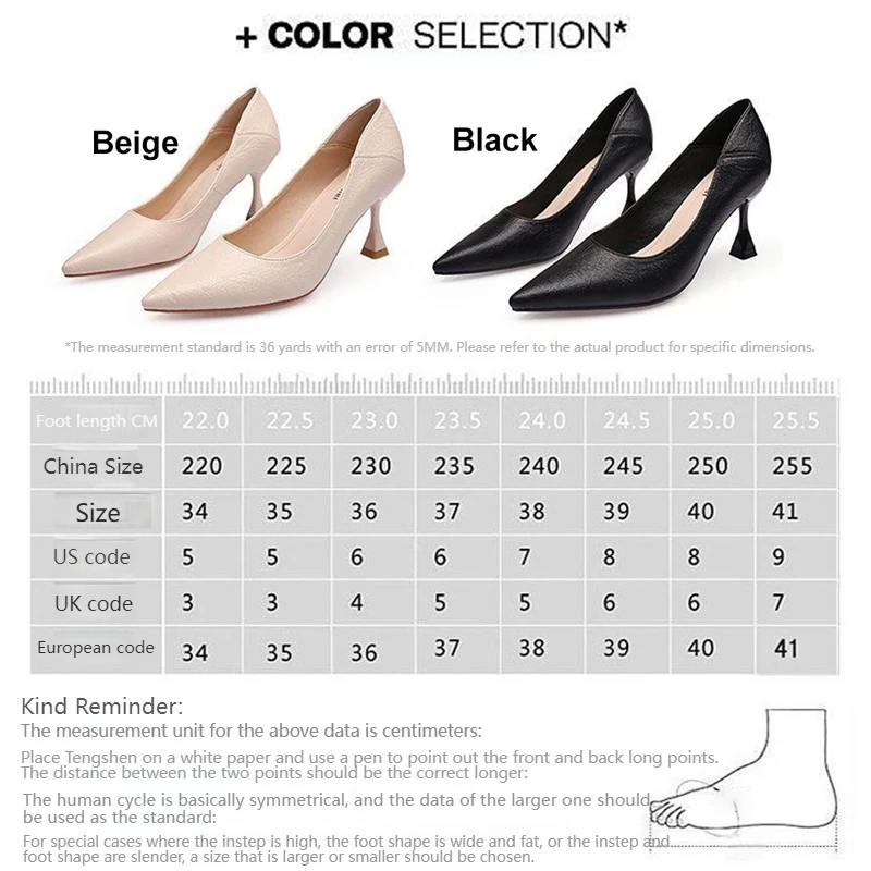Oulylan أنيقة أشار تو عالية الكعب النساء موضة الجلود الناعمة حذا فردي للسيدات 5 سنتيمتر/7 سنتيمتر الفم الضحلة المهنية العمل الأحذية #6