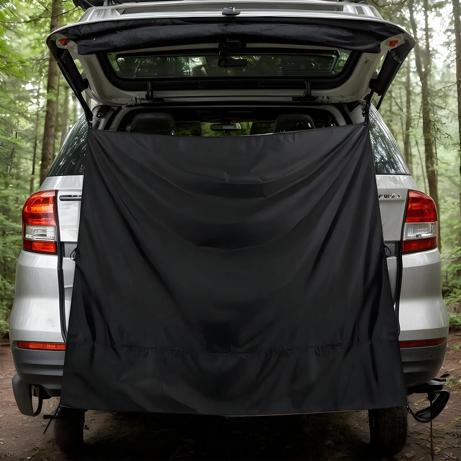 Campers Van Rear Door Curtain Shade Cover Car Privacy Curtain Adjustable Sunshade Cover Oxford Cloth Black out Screen Cover