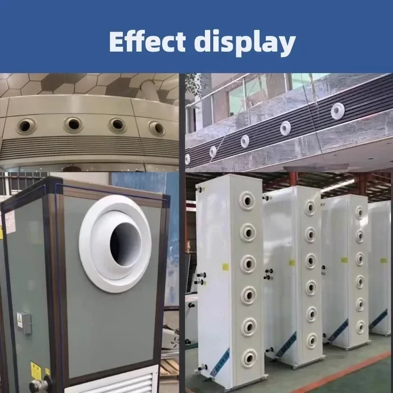 ABS Circular Jet Spherical Nozzle Air Vent for Airport Station Central Ventilation Adjustable Remote Jet Air System Outlet Valve - Image 2