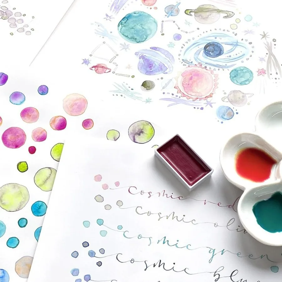 ชุดสีน้ำ 5 สี ชุดสีน้ำคุณภาพระดับมืออาชีพสำหรับศิลปินและช่างฝีมือ ได้รับการรับรองจาก APCertified