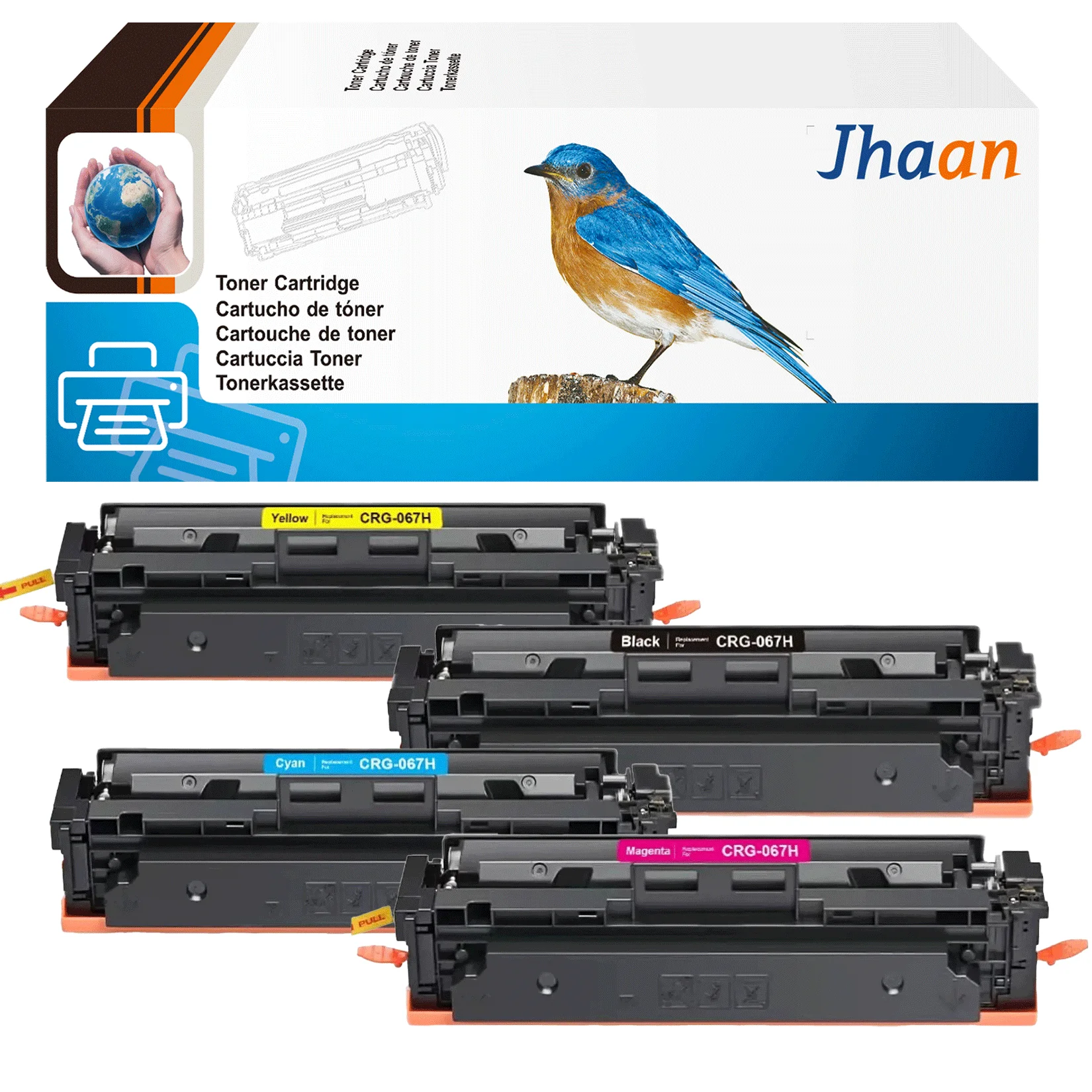 Jhaan 067H Toner Kompatibel mit Canon 067 067H für I-SENSYS MF657cdw MF651cw für Canon I-SENSYS MF655cdw LBP633cdw LBP631cw – Detail 1