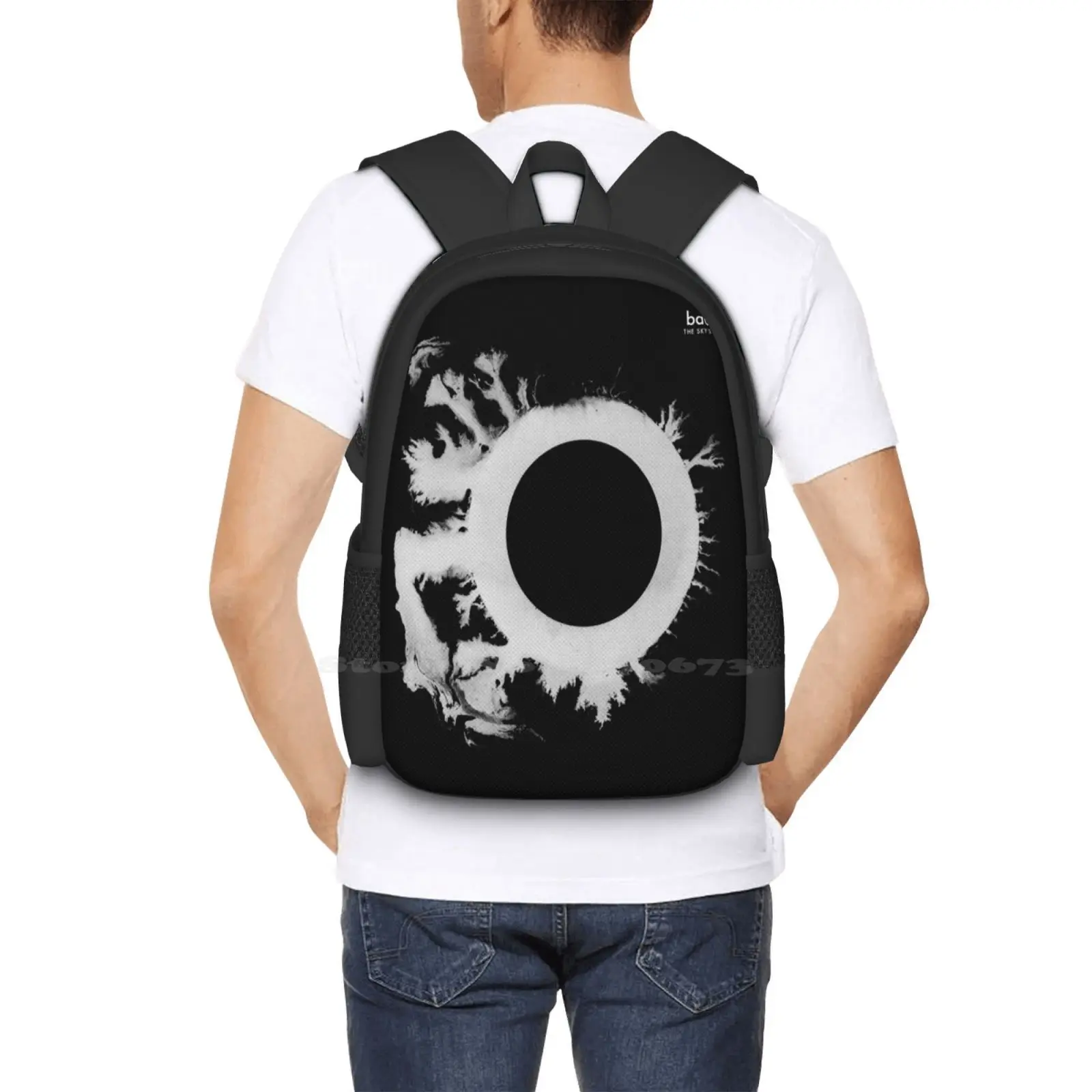 The Sky'S Gone Out Post Punk 80S Retro Black And White Artwork Backpack For Student School Laptop Travel Bag Peter Murphy Post