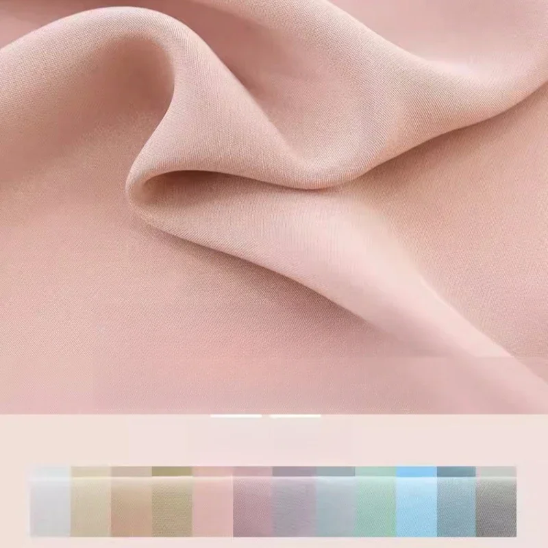 Premium 30mm Heavy Weight Pure Silk Crepe Satin Fabric for Clothing and Cheongsam Lining in White,100x114cm