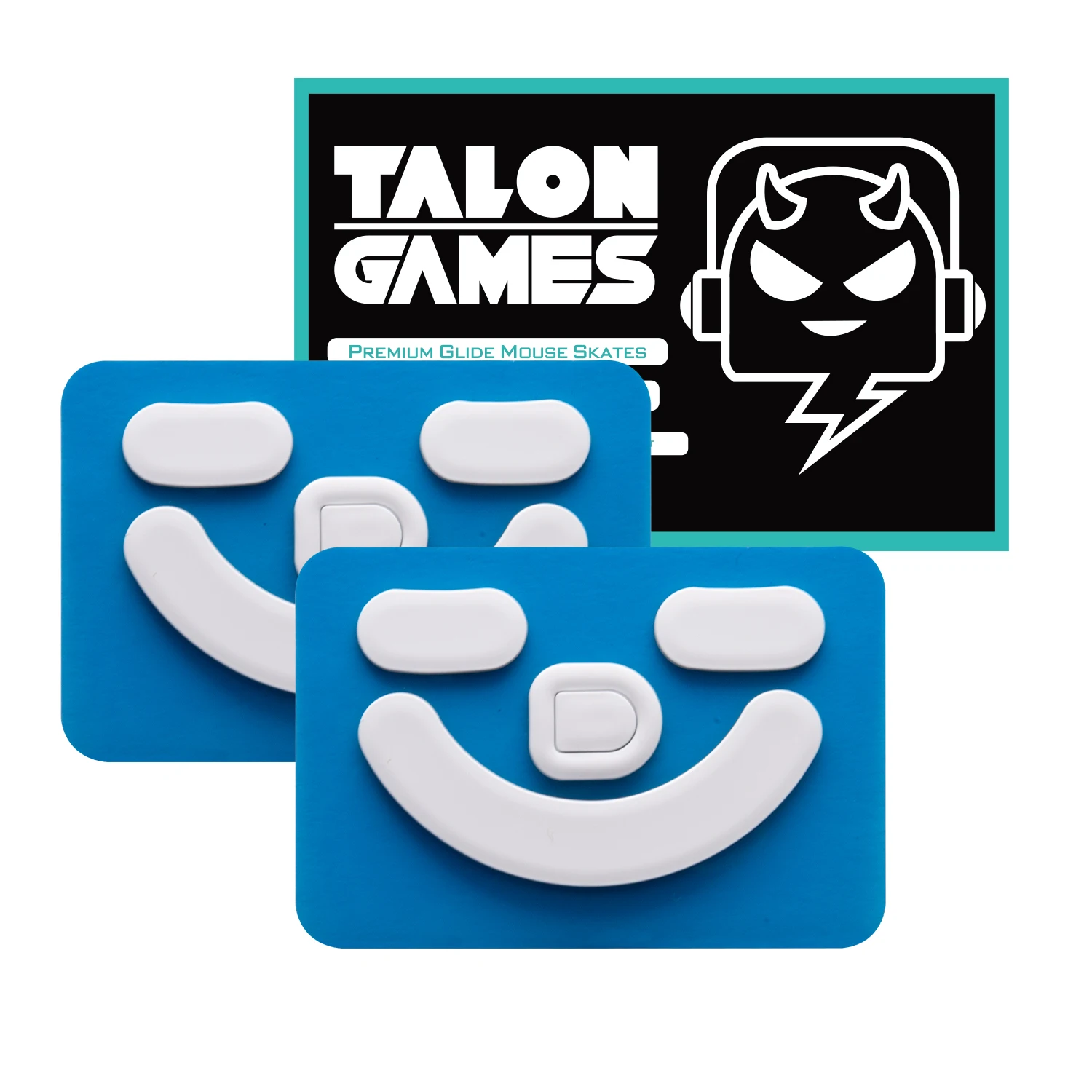 Taconegames-زلاجات قدم الماوس لريزر فايبر v2 نسخة الجليد برو ، استبدال منصات قدم الانزلاق ، ملصقا أبيض