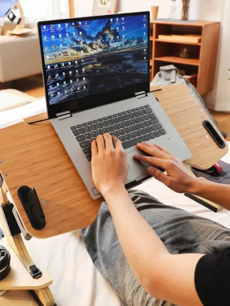 

bed Laptop desk computer bracket floating dormitory table lazy table movable desktop