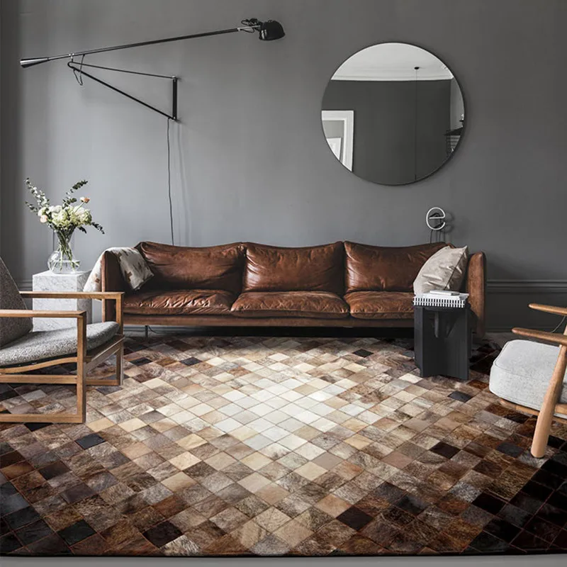 

Carpet custom Nordic American retro light luxury living room sofa coffee table mat bedroom bedside blanket