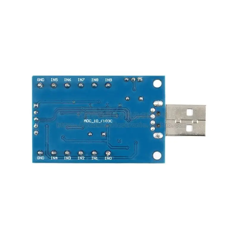 10-channel AD sampling USB interface 12Bit data acquisition STM32 UART communication