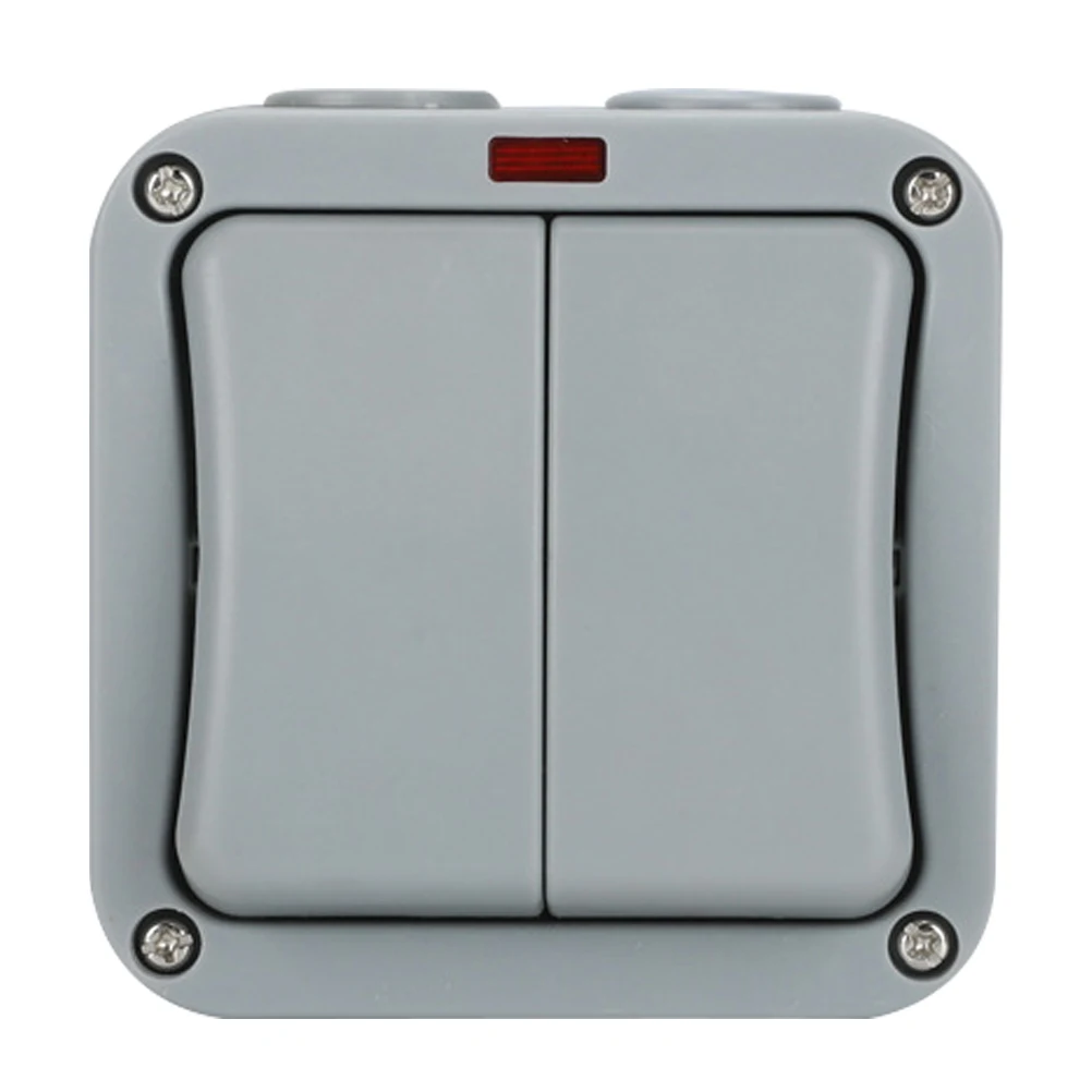 

Outdoor Light Switch Rainproof Design Wall Button Switch for Garden Bathroom Access Control System Electrical Push Button Start