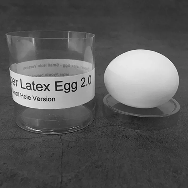 Super Latex Egg 2.0 - Small Hole Version(1pc/case) Magic Tricks Real-looking Egg Magia Stage Illusions Gimmick Accessores Funny