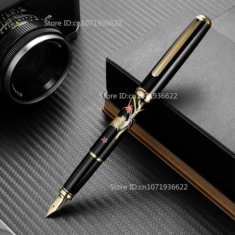 Japan PLATINUM PTL-18000M Maki-e 18K Nib Fountain Pen Wear