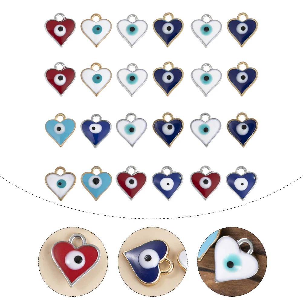 

50pcs Alloy Pendant Necklace Eye Charm For Jewelry Making Key Chains Bracelet Necklace Charm Charms Durable Diy Gift