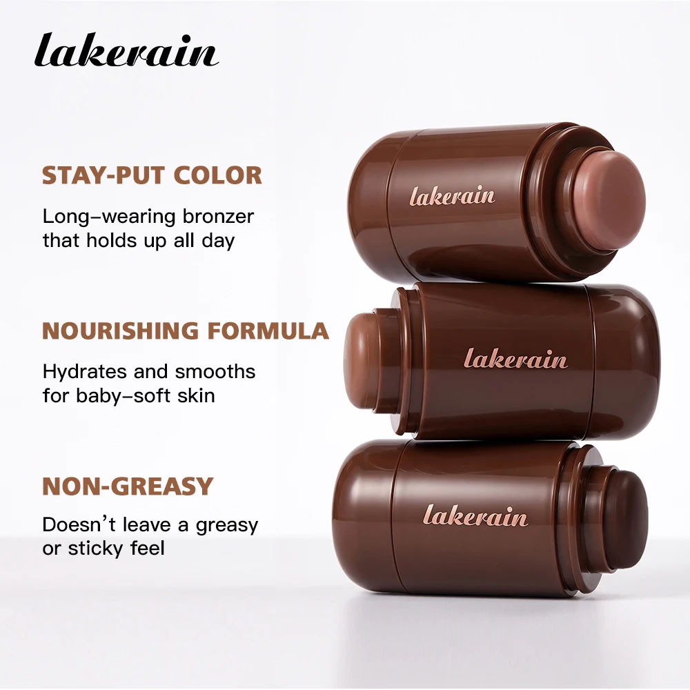 Lakerain Bronze Contour Stick Long-lasting Natural Finish 4