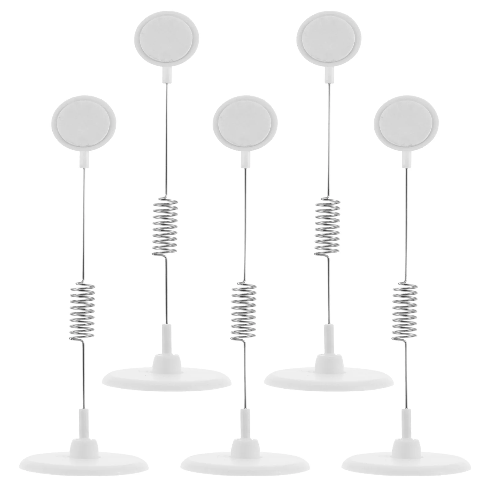 5 Pcs Commodity Price Folder Shelf Bracket Pantry Labels Stainless Steel Holders Advertising Paper