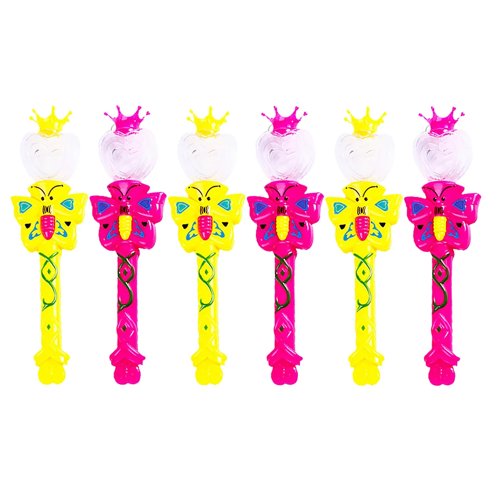 

6pcs Up Fairy Wand Flash Stick Party Dance For Kids Girls Toddlers Flashing Sticks Luminous Performance