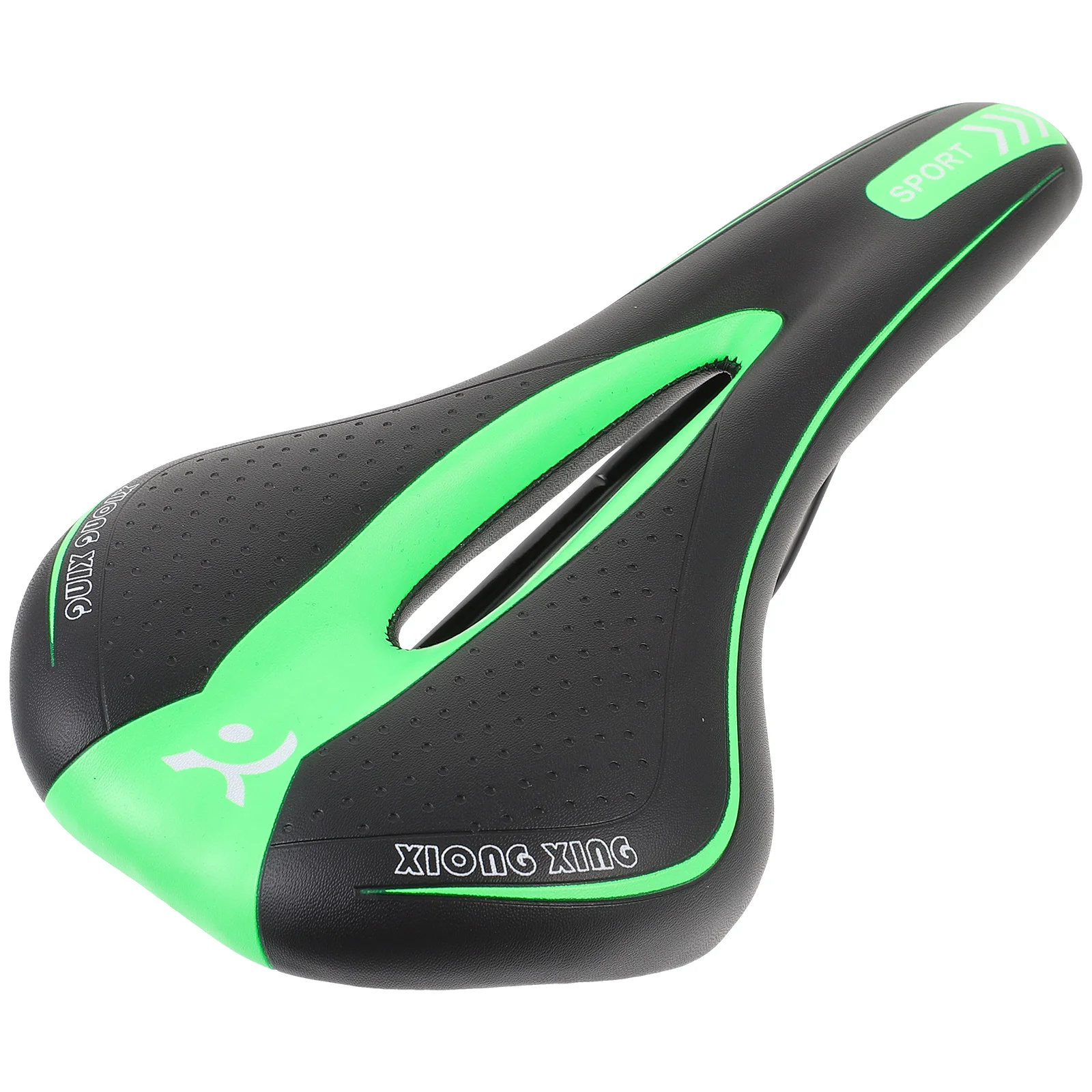 

Mountain Bike Saddle Road Seat Comfortable Cycling Cushion Pad Black Green Ergonomic Hollow Design Easy Install Breathable