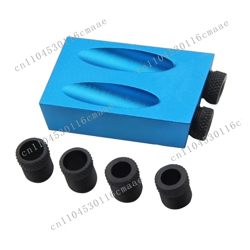 15 Degree Clamp Kit 6/8/10 mm Drive Adapter Woodworking Pocket Oblique Hole Positioner Drill Kit Tool