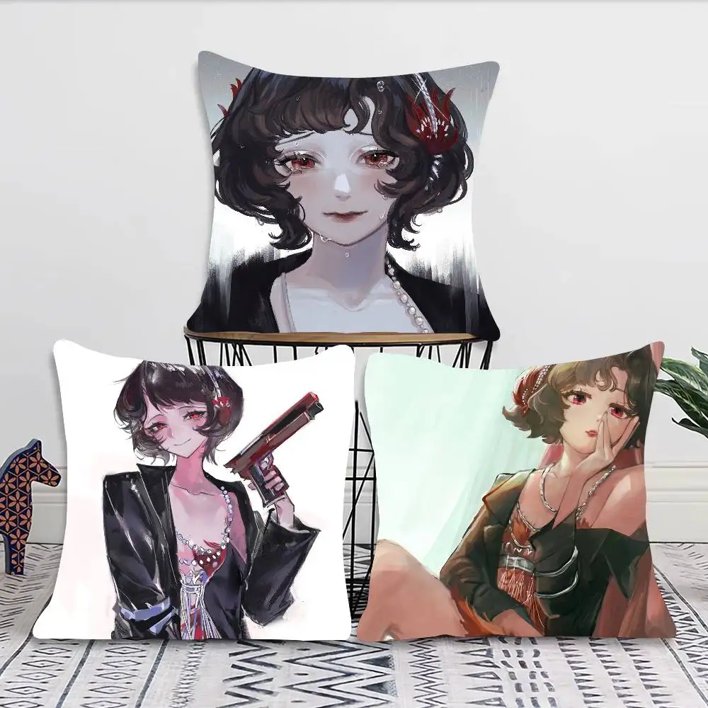 Schneider Animated Game R-Reverse 1999 Pillow Case Fashion Square Pillowcase Bedroom Sofa Room Ins Decoration Leisure