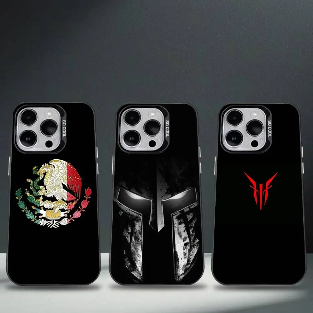 

Color Coat Of Arms Phone Case For iPhone 16,15,14,13,12,11,8,7,Pro,Max,Plus,Mini,XS,SE Anti Fall Black Matte Hard