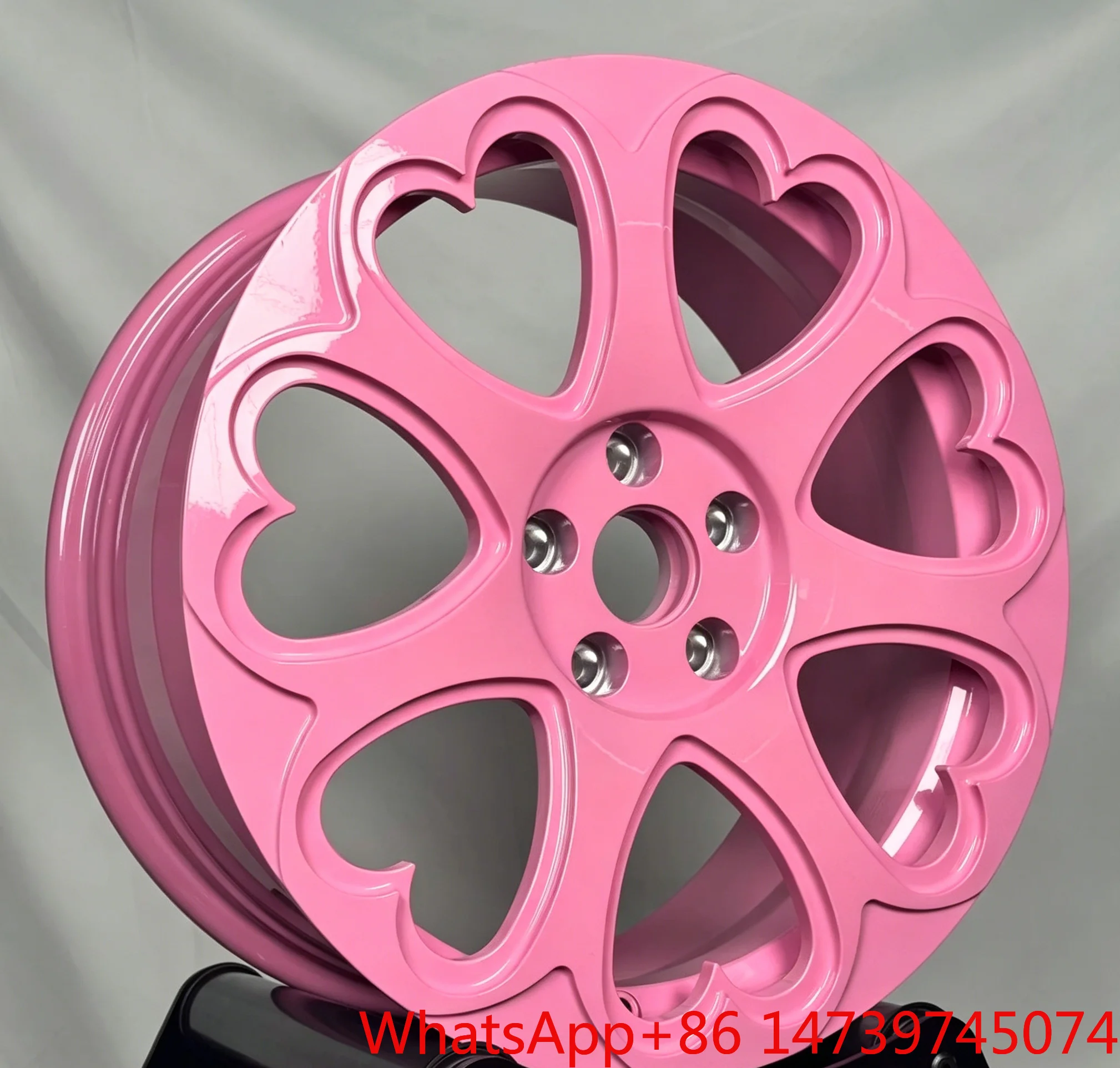 6061-T6 Forged Wheels pink Wheels Heart Wheels 18 Inch Rims Custom Alloy  Rim for Car Tuner Stance pink  Factory