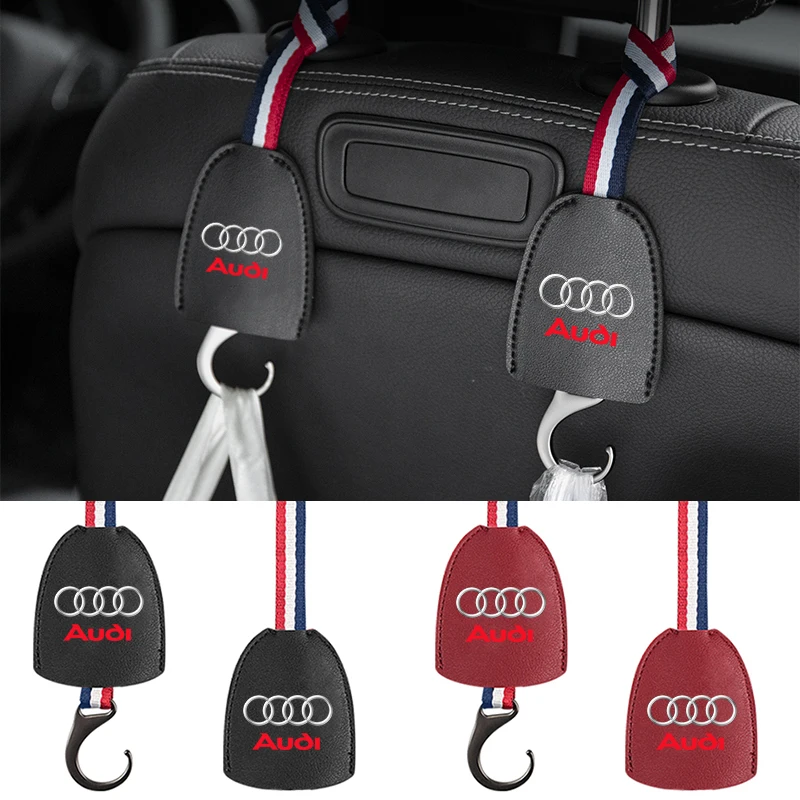 

Leather Multifunction Car Seat Headrest Hook for Audi Q3 Q4 Q5 Q6 Q7 B8 B6 C6 8p B7 C5 A3 A4 A5 A6 A7 A8 S3 S4 S5 S6 Accessories